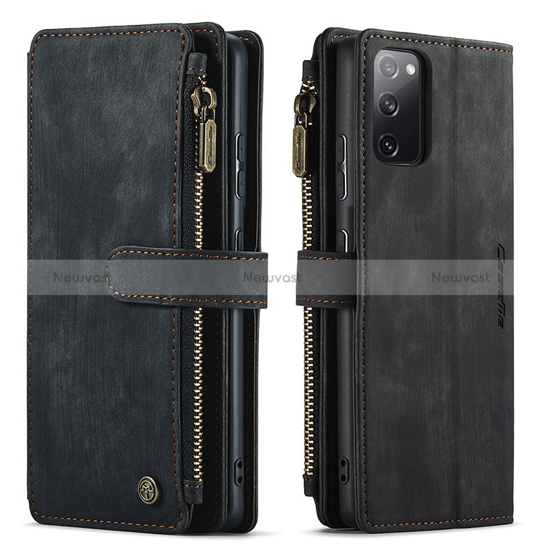 Leather Case Stands Flip Cover Holder C05S for Samsung Galaxy S20 Lite 5G