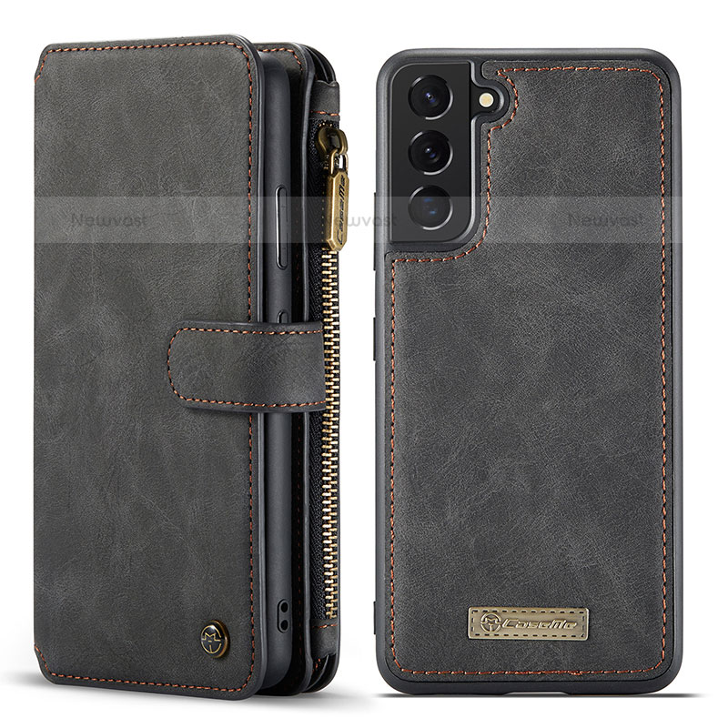 Leather Case Stands Flip Cover Holder C05S for Samsung Galaxy S21 Plus 5G