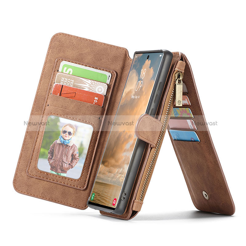 Leather Case Stands Flip Cover Holder C05S for Samsung Galaxy S24 Ultra 5G