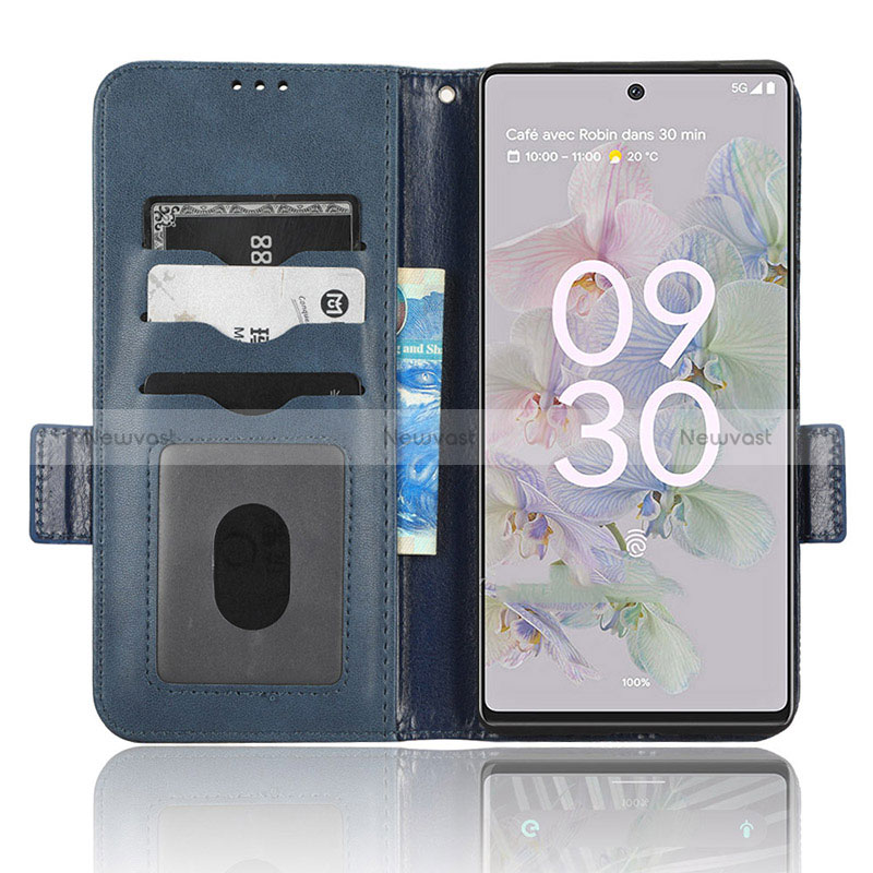 Leather Case Stands Flip Cover Holder C05X for Google Pixel 6a 5G