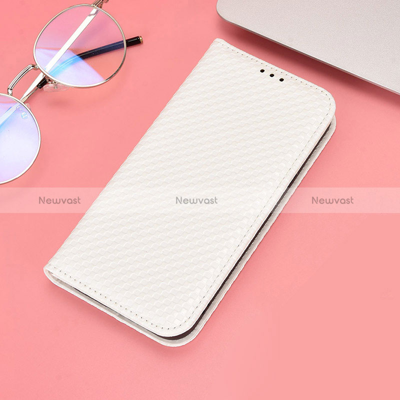 Leather Case Stands Flip Cover Holder C05X for Huawei Honor Magic4 Pro 5G White