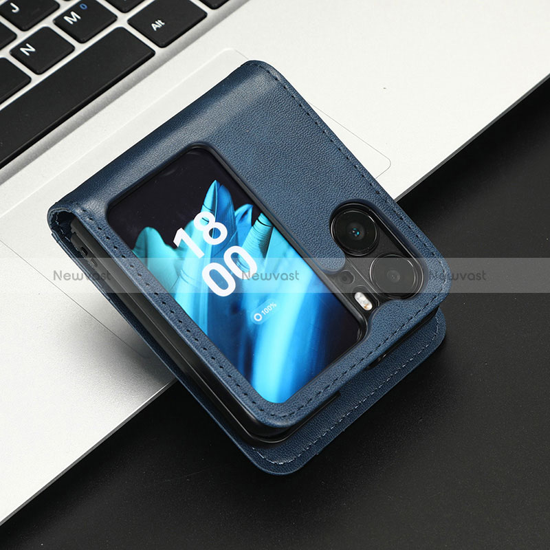 Leather Case Stands Flip Cover Holder C05X for Oppo Find N2 Flip 5G