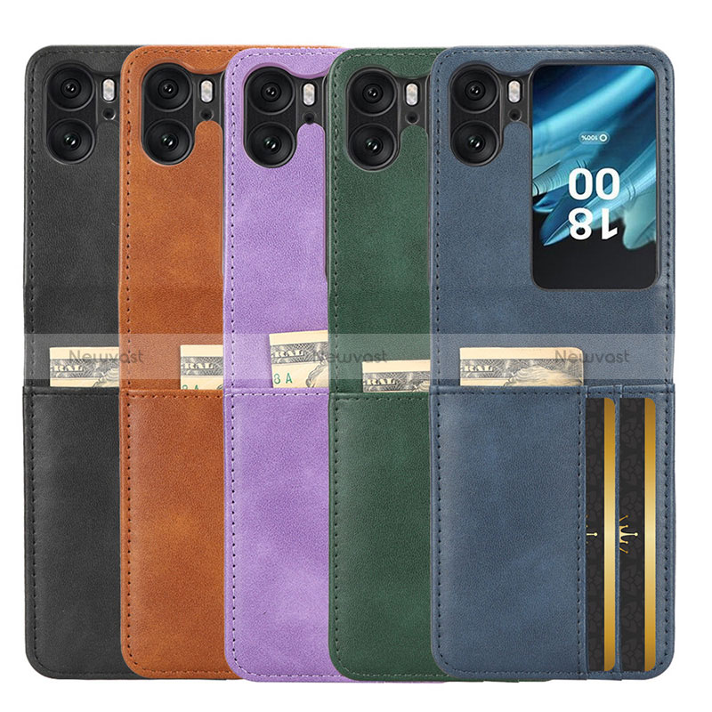 Leather Case Stands Flip Cover Holder C05X for Oppo Find N2 Flip 5G