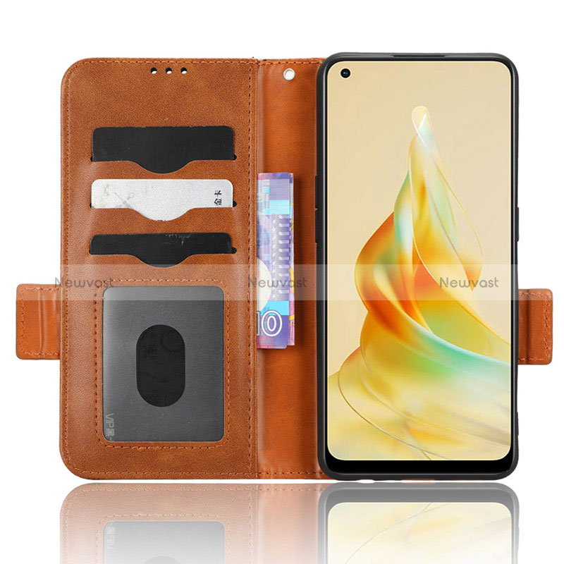 Leather Case Stands Flip Cover Holder C05X for Oppo Reno8 T 4G