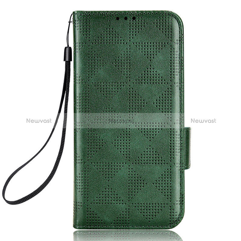 Leather Case Stands Flip Cover Holder C05X for Samsung Galaxy Z Fold5 5G Green