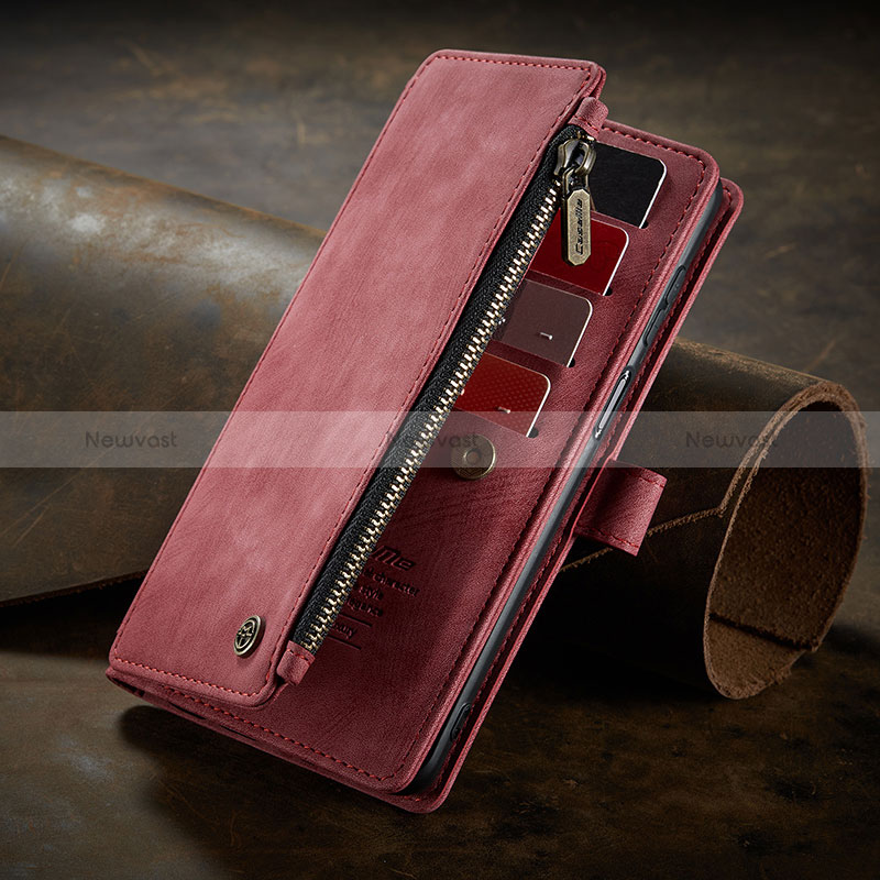 Leather Case Stands Flip Cover Holder C06S for Samsung Galaxy M12