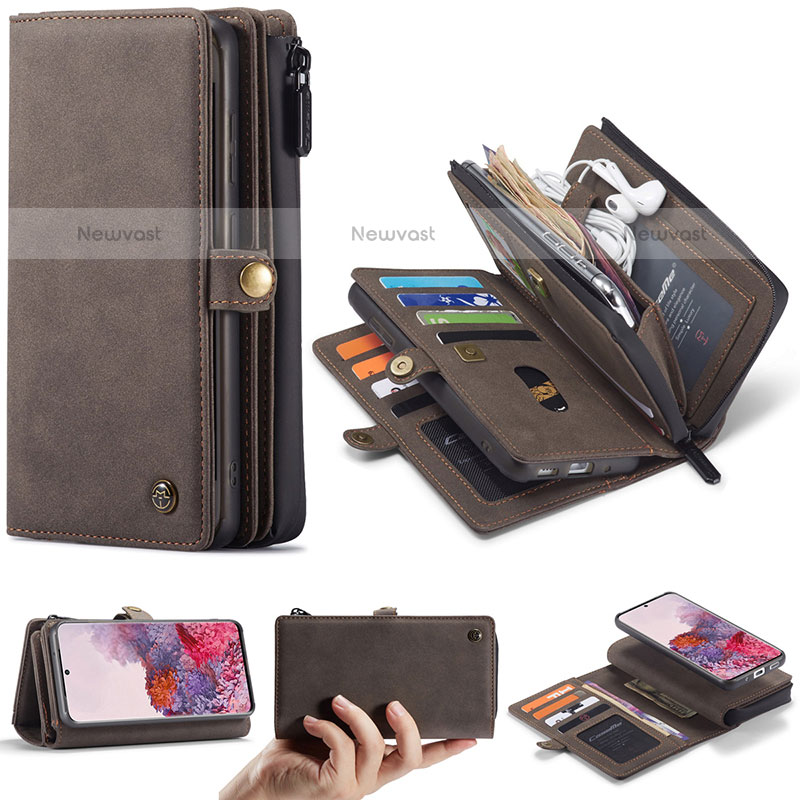 Leather Case Stands Flip Cover Holder C06S for Samsung Galaxy S20 5G