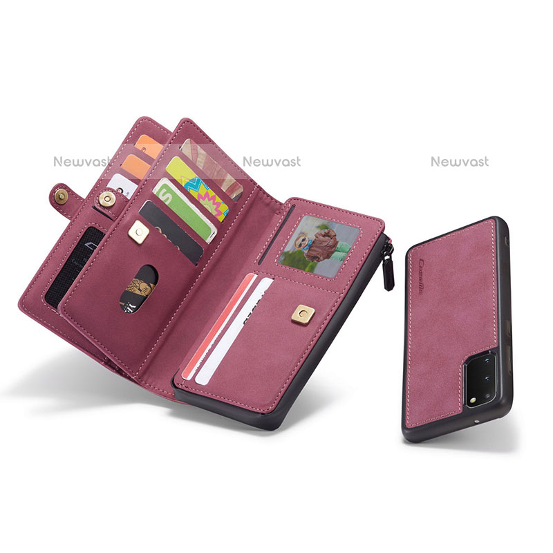 Leather Case Stands Flip Cover Holder C06S for Samsung Galaxy S20 5G