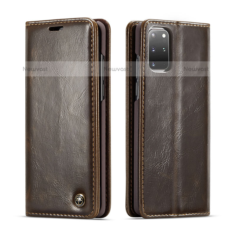 Leather Case Stands Flip Cover Holder C06S for Samsung Galaxy S20 Plus