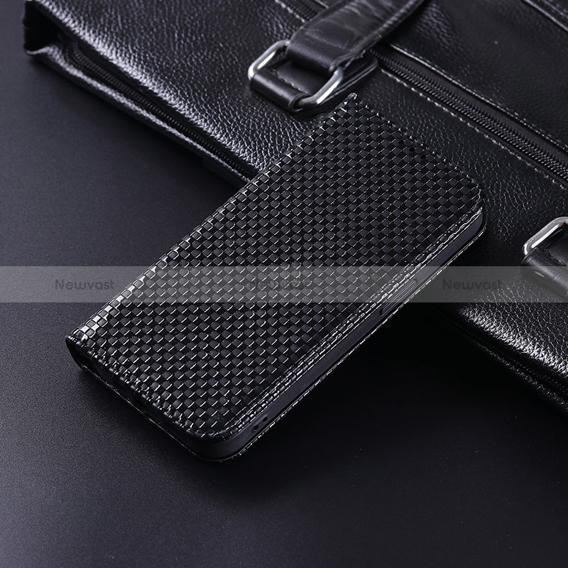 Leather Case Stands Flip Cover Holder C06X for Google Pixel 6a 5G Black