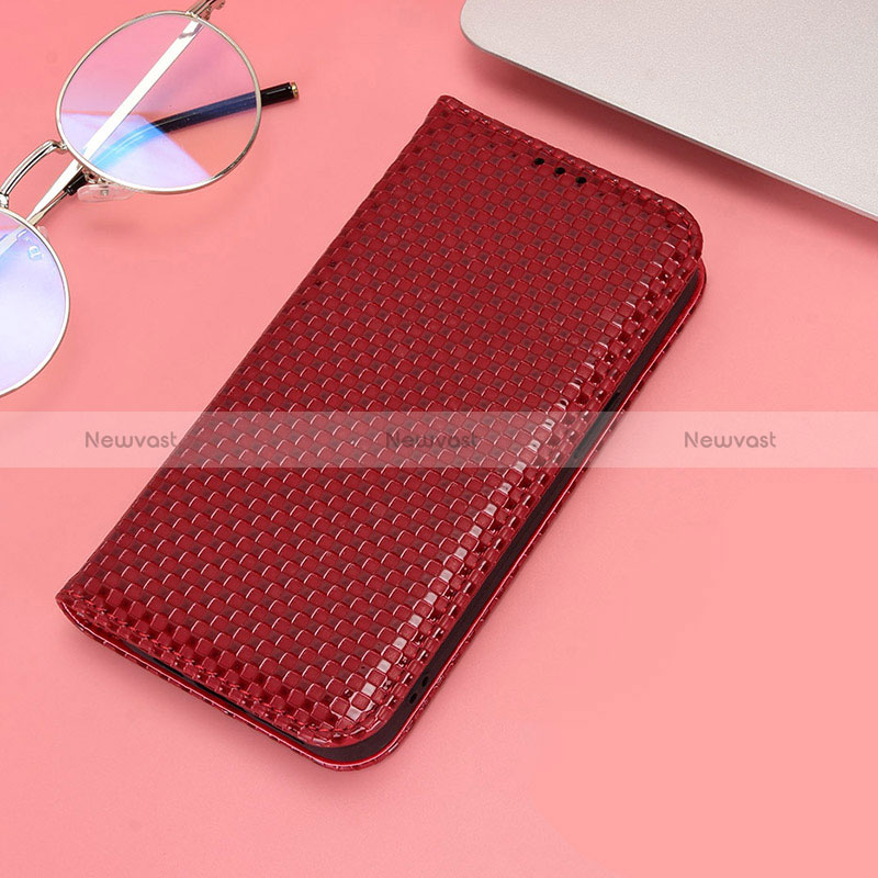 Leather Case Stands Flip Cover Holder C06X for Huawei Honor X7