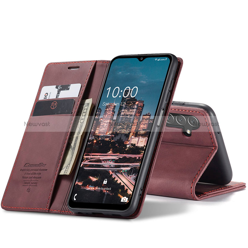 Leather Case Stands Flip Cover Holder C10S for Samsung Galaxy A04s