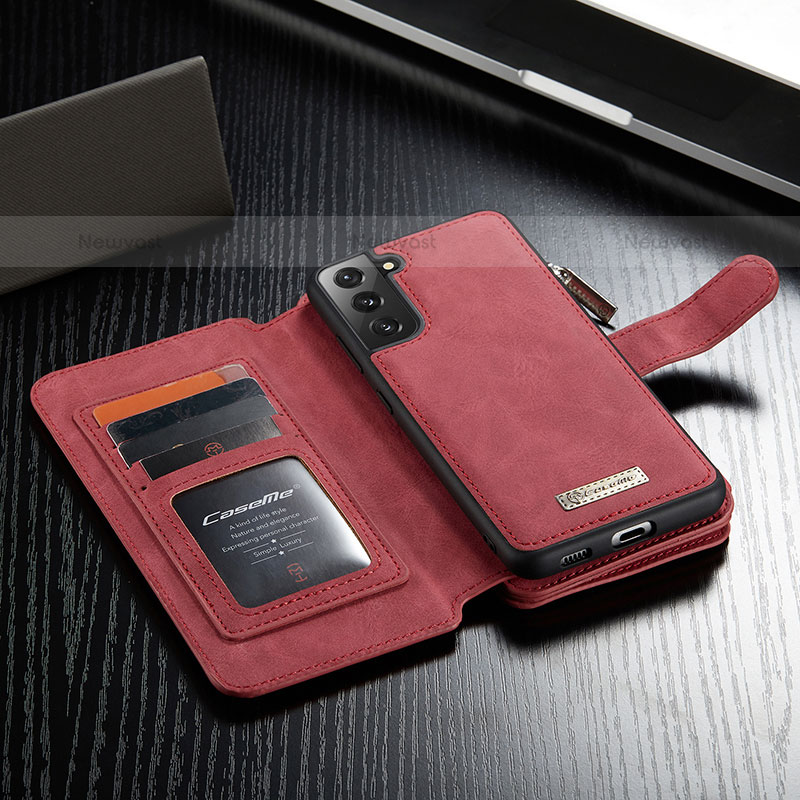 Leather Case Stands Flip Cover Holder C12S for Samsung Galaxy S21 5G