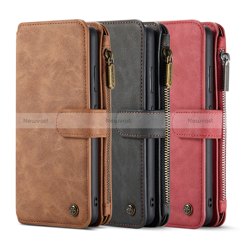 Leather Case Stands Flip Cover Holder C12S for Samsung Galaxy S24 5G