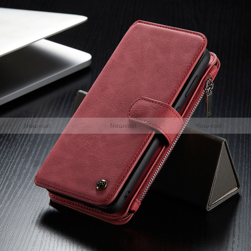 Leather Case Stands Flip Cover Holder C12S for Samsung Galaxy S24 5G