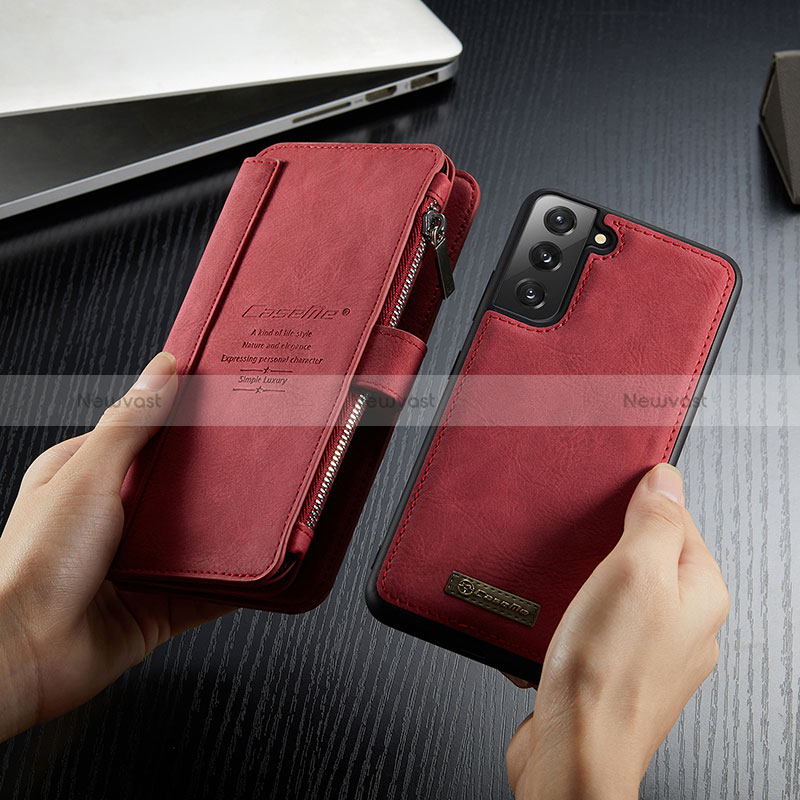 Leather Case Stands Flip Cover Holder C12S for Samsung Galaxy S24 5G