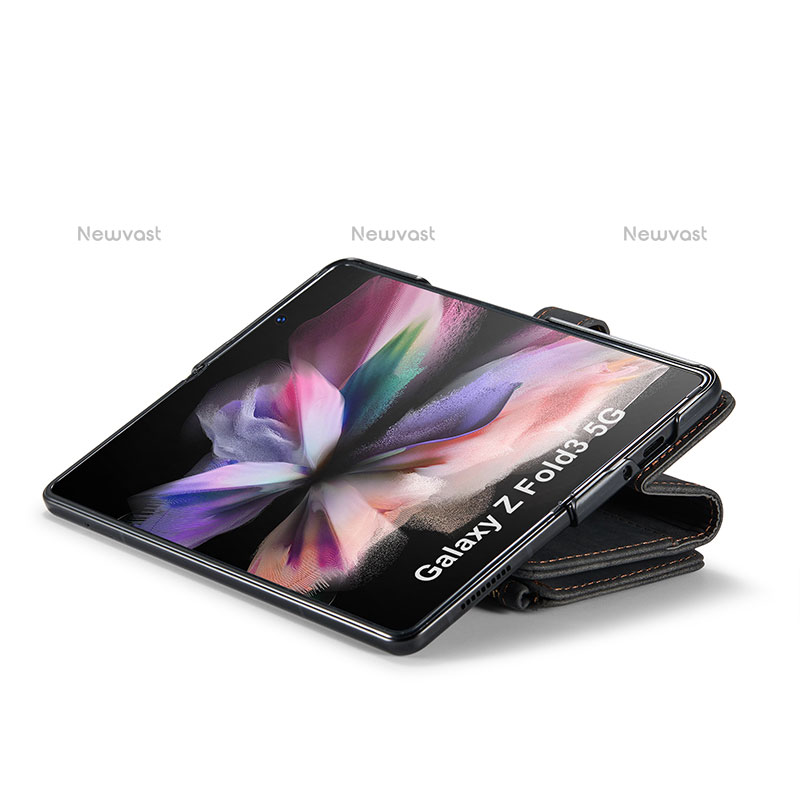 Leather Case Stands Flip Cover Holder CS1 for Samsung Galaxy Z Fold3 5G