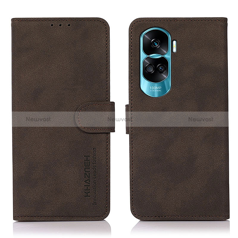 Leather Case Stands Flip Cover Holder D01Y for Huawei Honor 90 Lite 5G