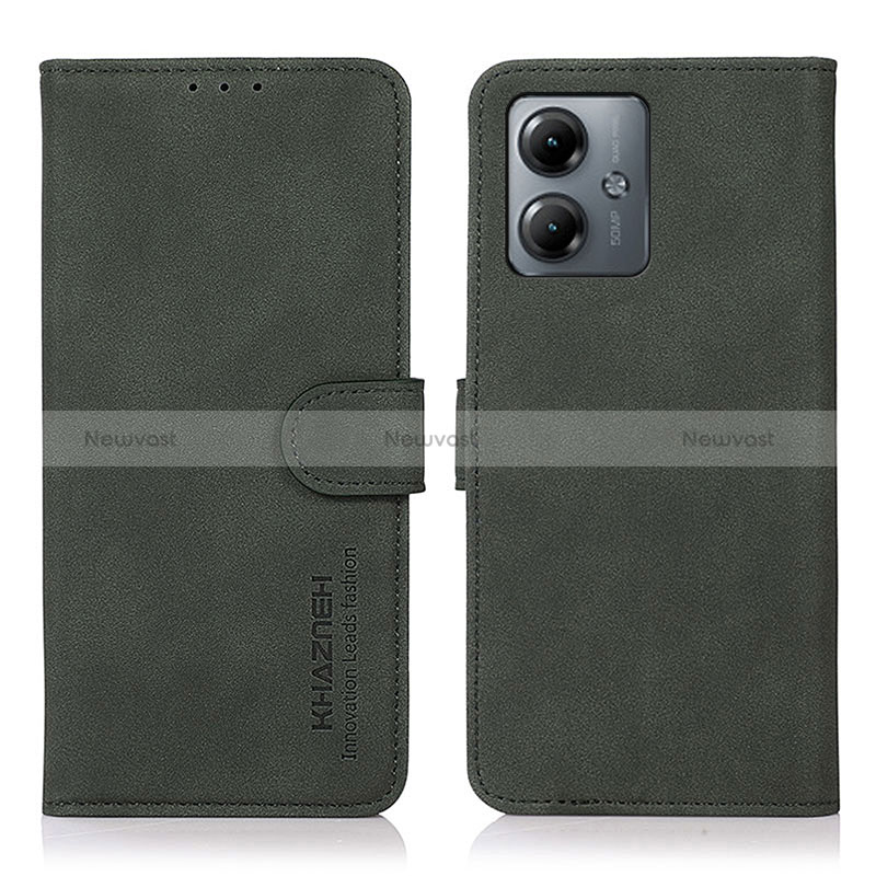 Leather Case Stands Flip Cover Holder D01Y for Motorola Moto G14