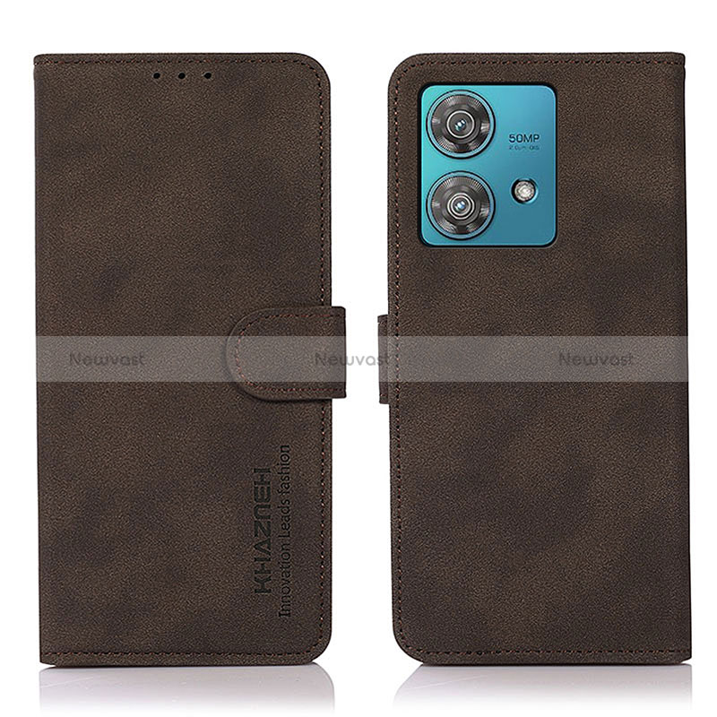 Leather Case Stands Flip Cover Holder D01Y for Motorola Moto G84 5G