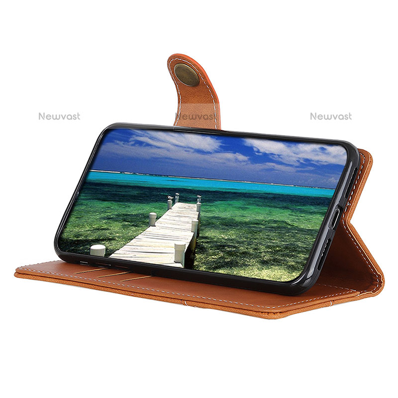 Leather Case Stands Flip Cover Holder D01Y for Oppo A54 4G