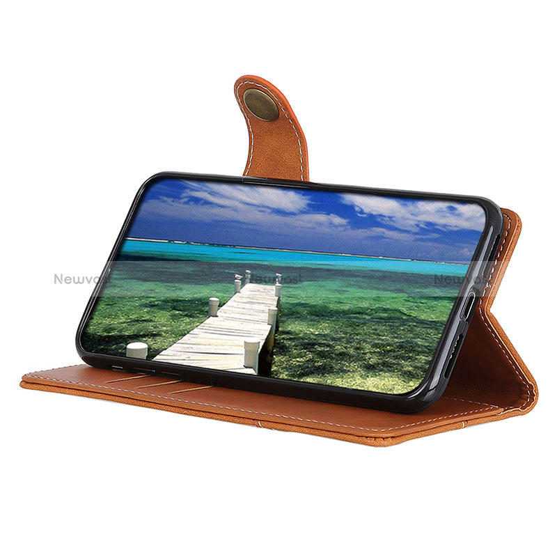 Leather Case Stands Flip Cover Holder D01Y for Oppo A54 5G