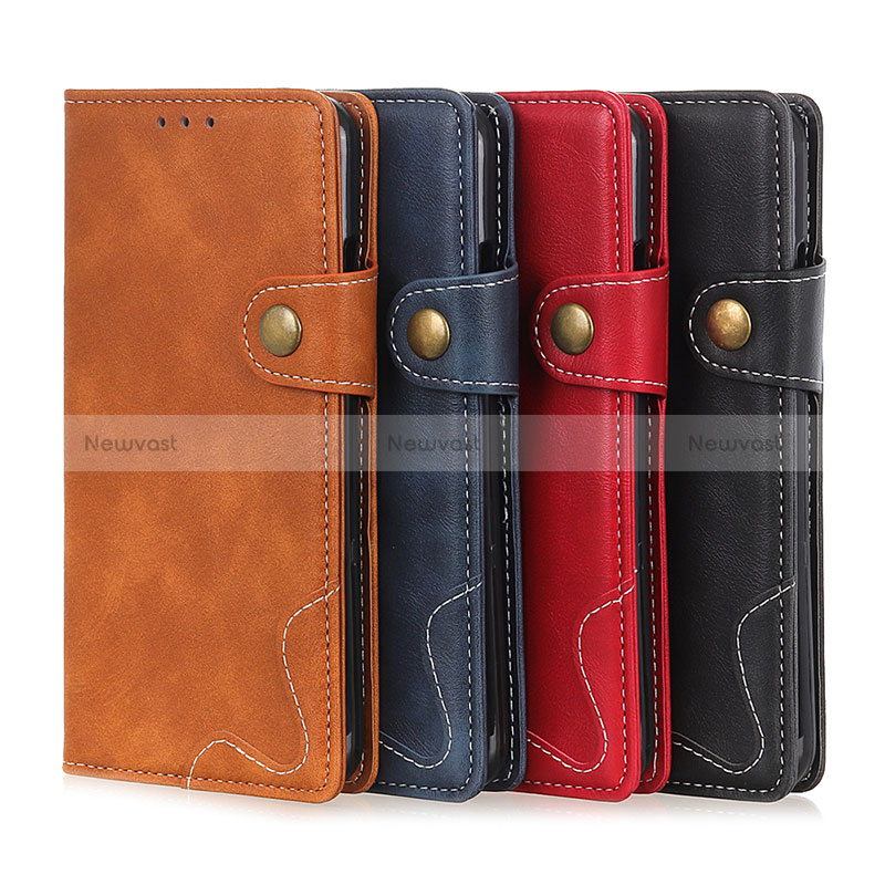 Leather Case Stands Flip Cover Holder D01Y for Oppo Reno5 F