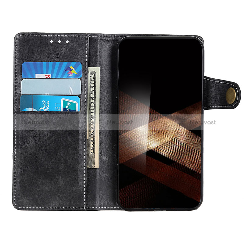 Leather Case Stands Flip Cover Holder D01Y for Samsung Galaxy S24 5G