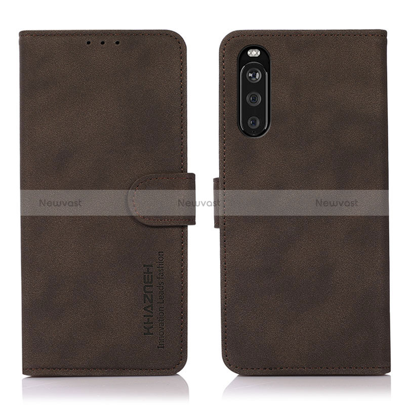 Leather Case Stands Flip Cover Holder D01Y for Sony Xperia 10 III SO-52B