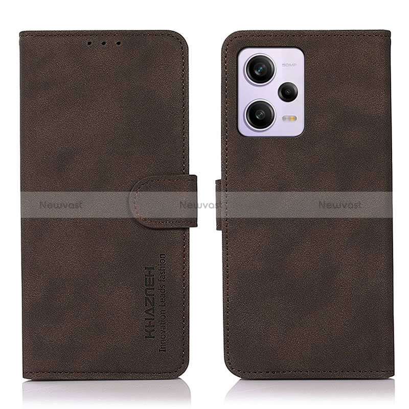 Leather Case Stands Flip Cover Holder D01Y for Xiaomi Redmi Note 12 Pro+ Plus 5G