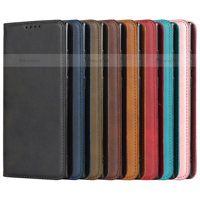 Leather Case Stands Flip Cover Holder D03T for Samsung Galaxy S22 Ultra 5G