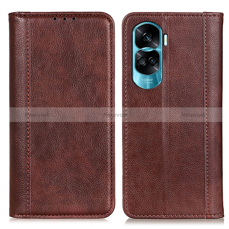 Leather Case Stands Flip Cover Holder D03Y for Huawei Honor 90 Lite 5G