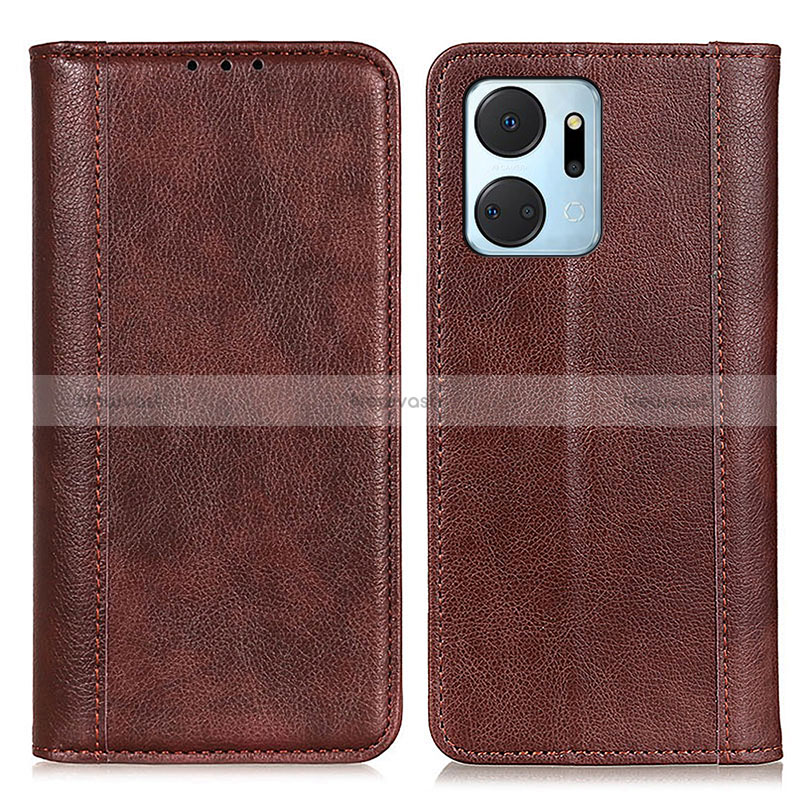 Leather Case Stands Flip Cover Holder D03Y for Huawei Honor X7a