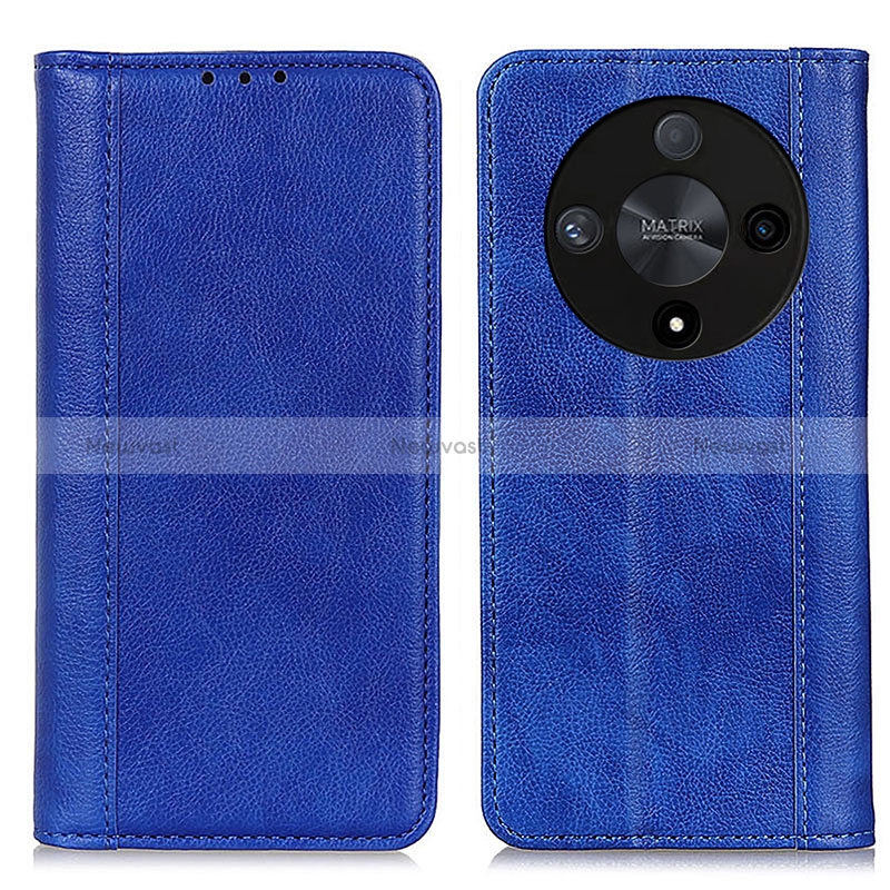 Leather Case Stands Flip Cover Holder D03Y for Huawei Honor X9b 5G