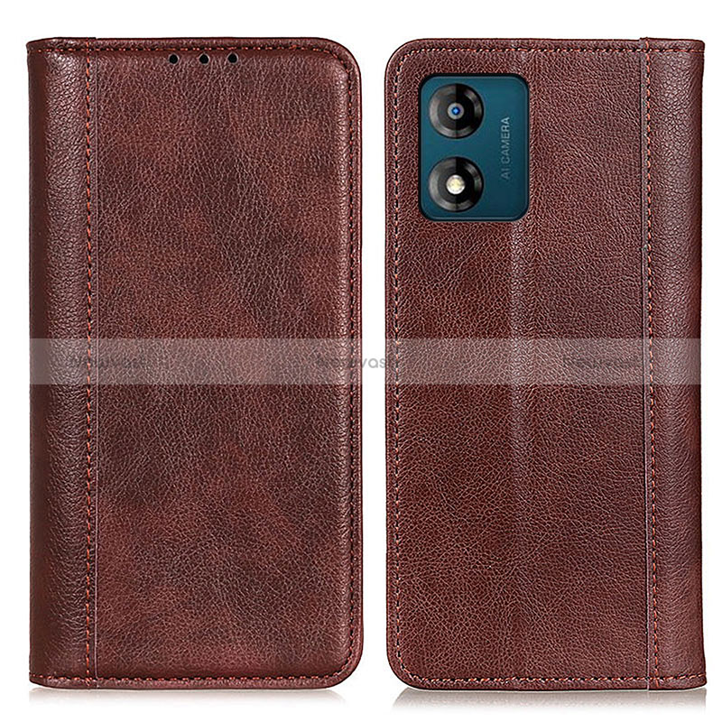 Leather Case Stands Flip Cover Holder D03Y for Motorola Moto E13