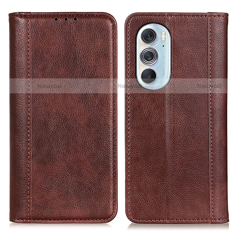 Leather Case Stands Flip Cover Holder D03Y for Motorola Moto Edge Plus (2022) 5G