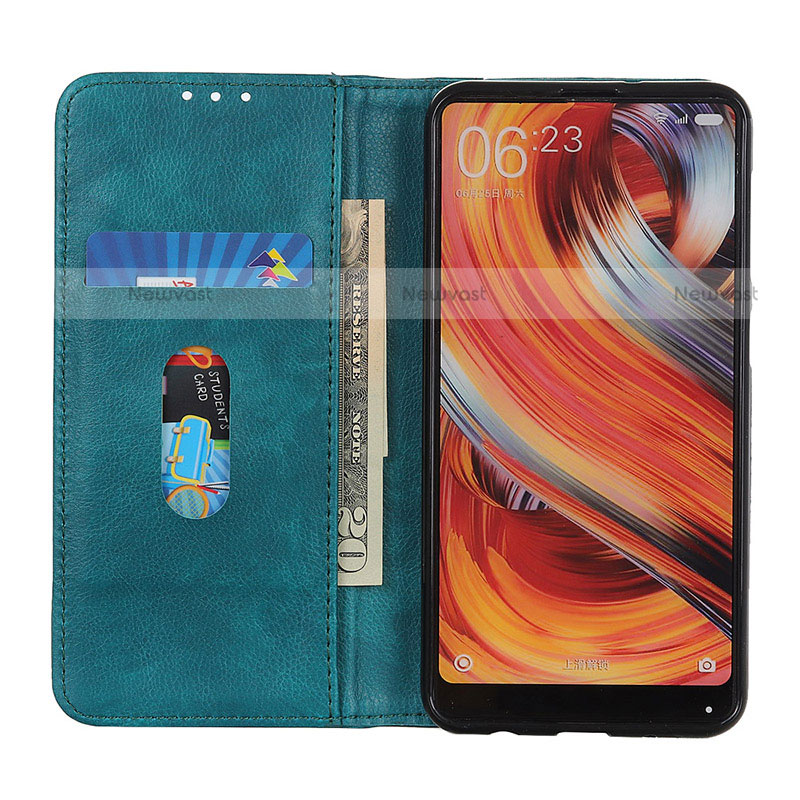 Leather Case Stands Flip Cover Holder D03Y for Motorola Moto G Play (2023)