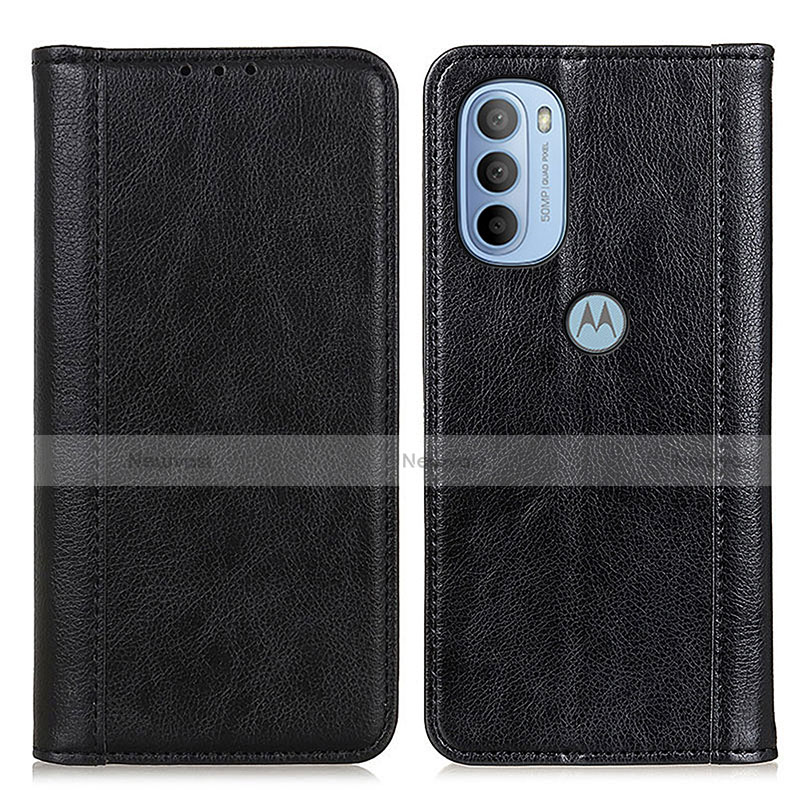 Leather Case Stands Flip Cover Holder D03Y for Motorola Moto G41