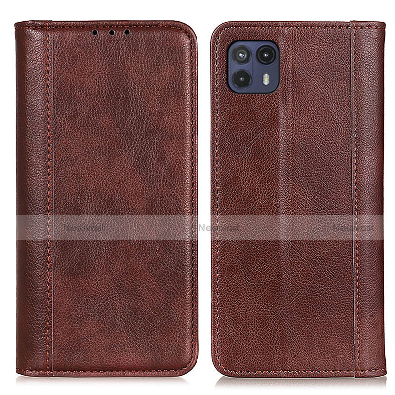 Leather Case Stands Flip Cover Holder D03Y for Motorola Moto G50 5G