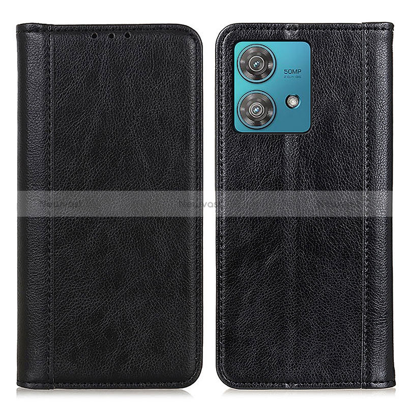 Leather Case Stands Flip Cover Holder D03Y for Motorola Moto G84 5G