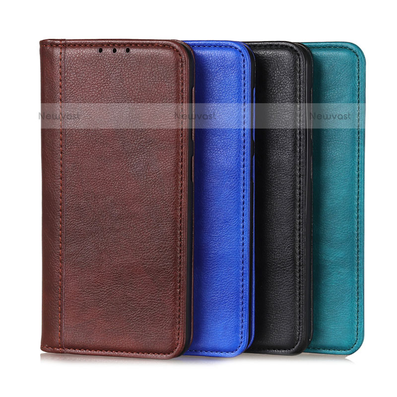 Leather Case Stands Flip Cover Holder D03Y for Oppo A54 4G