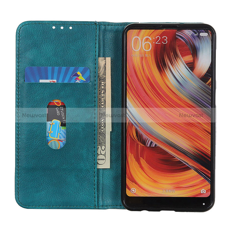 Leather Case Stands Flip Cover Holder D03Y for Oppo A54 5G