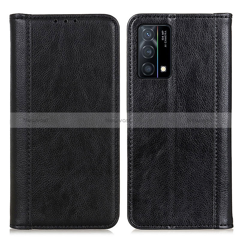 Leather Case Stands Flip Cover Holder D03Y for Oppo K9 5G