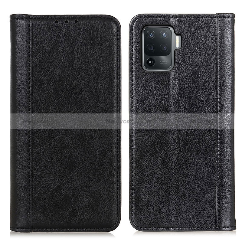 Leather Case Stands Flip Cover Holder D03Y for Oppo Reno5 F