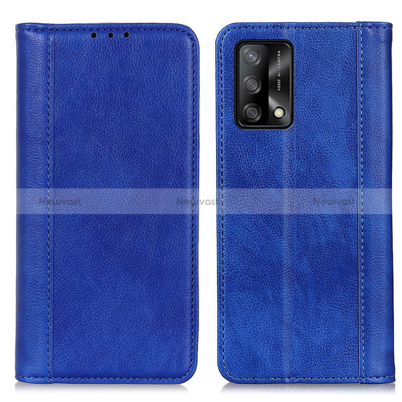 Leather Case Stands Flip Cover Holder D03Y for Oppo Reno6 Lite