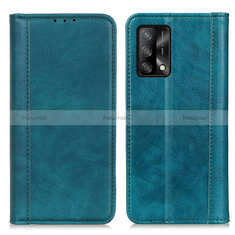 Leather Case Stands Flip Cover Holder D03Y for Oppo Reno6 Lite