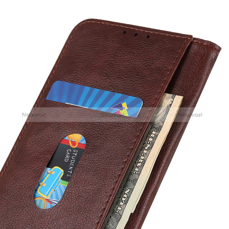 Leather Case Stands Flip Cover Holder D03Y for Oppo Reno6 Lite