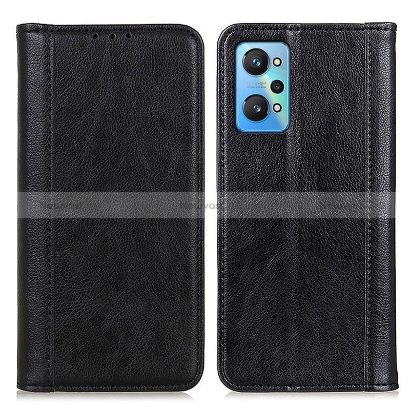 Leather Case Stands Flip Cover Holder D03Y for Realme GT Neo2 5G Black