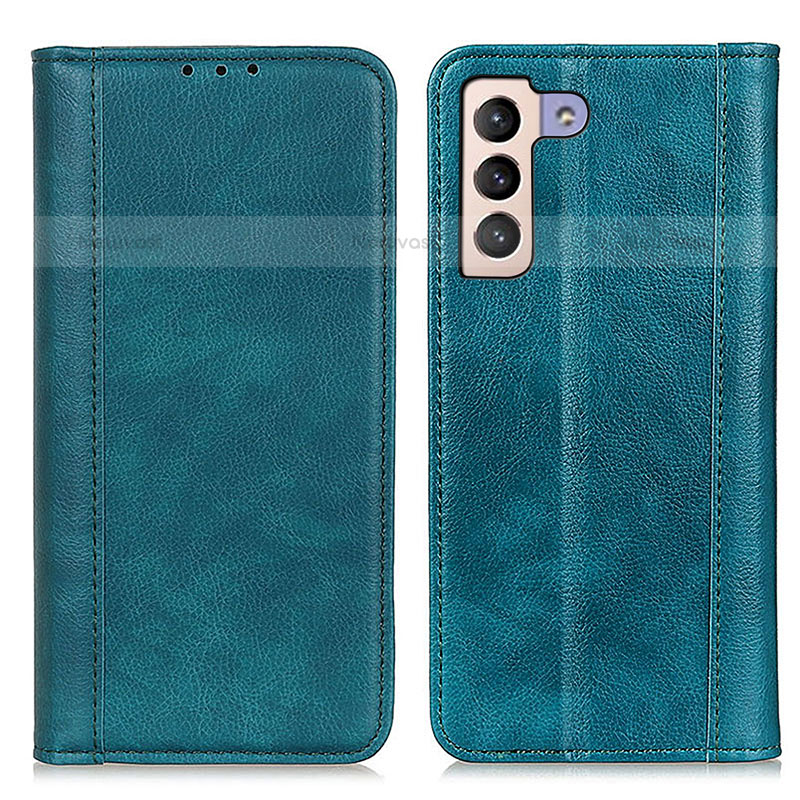 Leather Case Stands Flip Cover Holder D03Y for Samsung Galaxy S23 5G Green