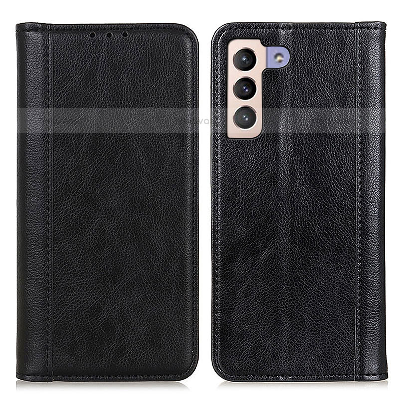 Leather Case Stands Flip Cover Holder D03Y for Samsung Galaxy S23 Plus 5G Black